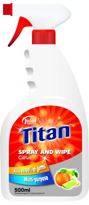 Titan Spray & Wipe 12x500ml